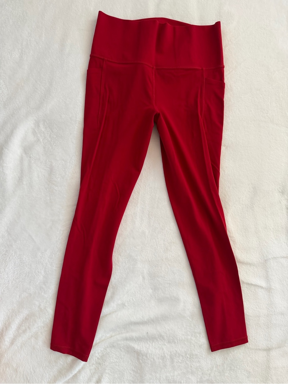 Athleta Women's High-Waist Red Active Leggings